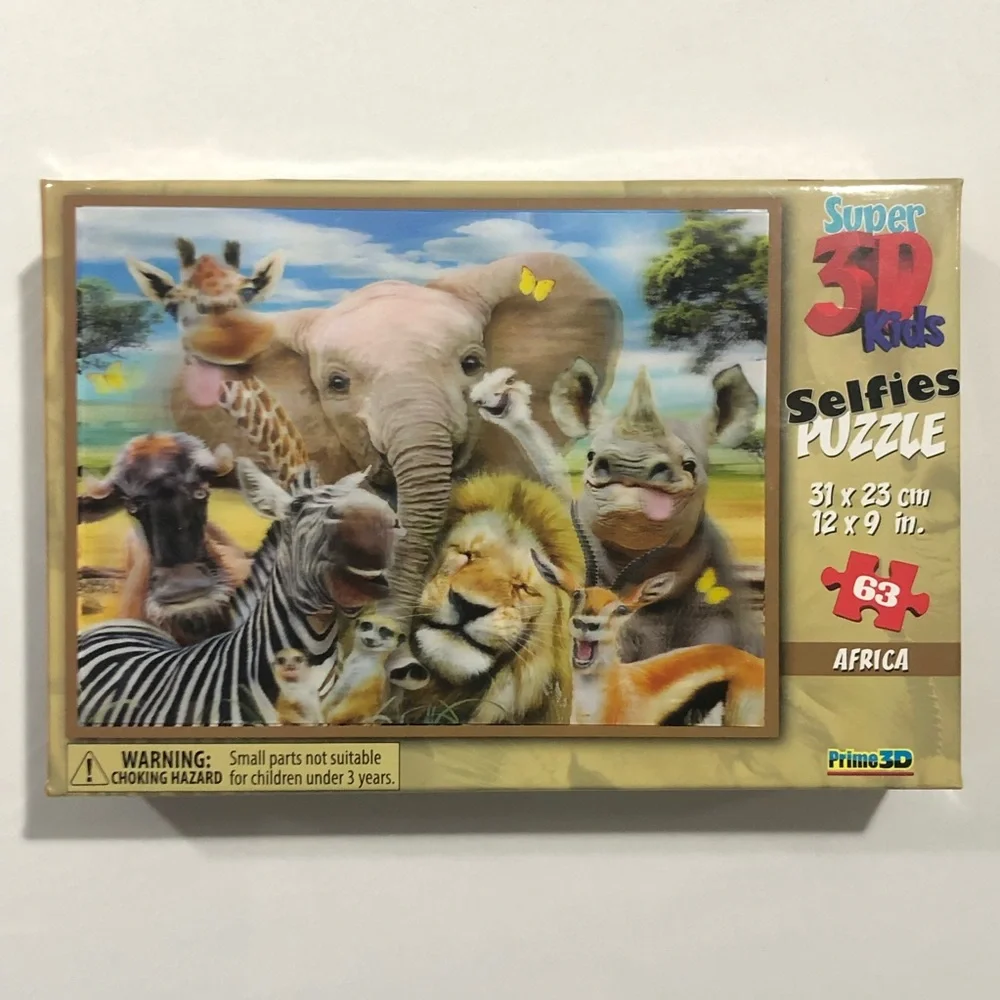 3D African Animals Puzzle